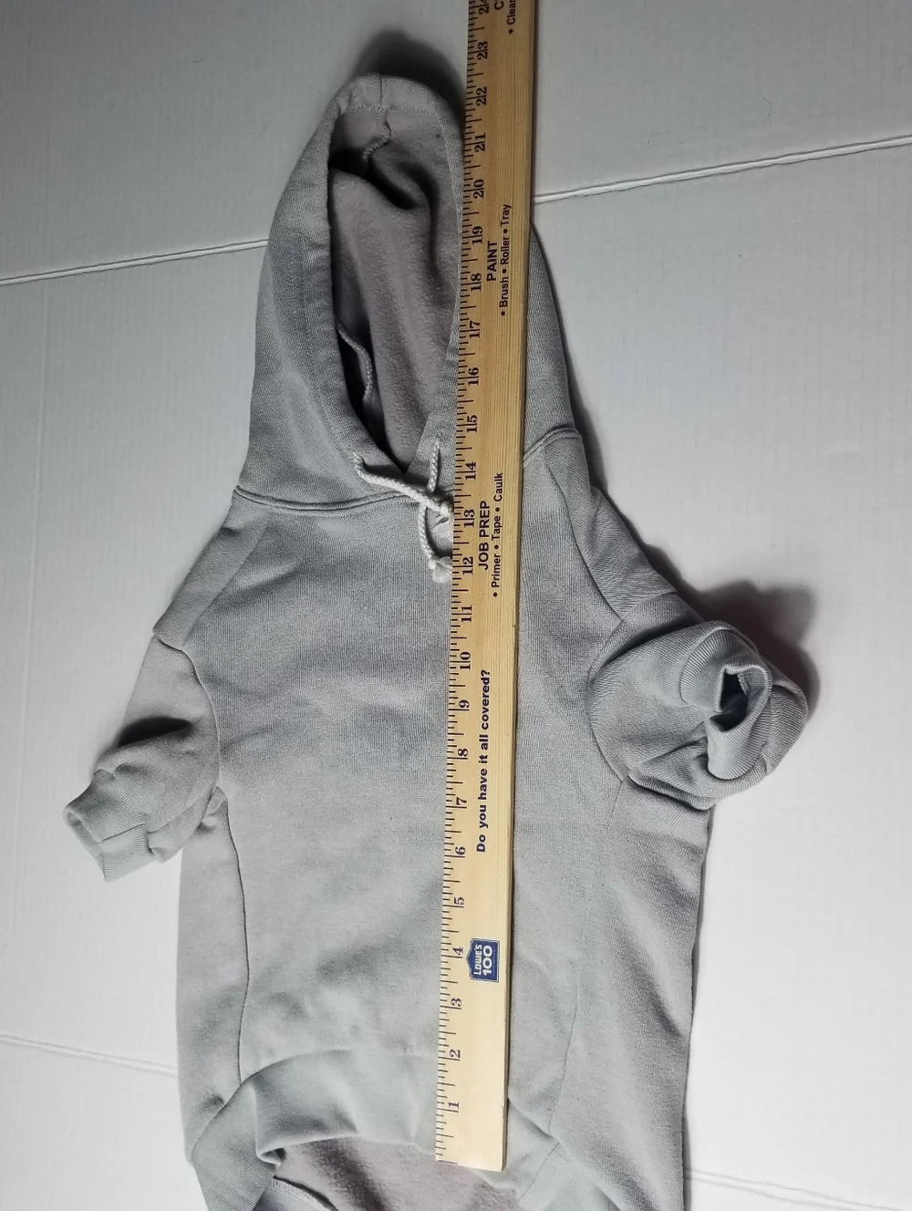 DOGGIDUDS DOG GRAY HOODIE SIZE LARGE